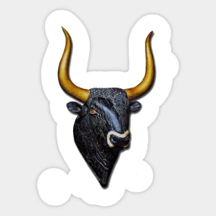 Bull's Head of Knossos - Minoan Culture Sticker